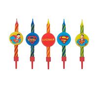 Cinereplicas RD-RS458583 Pack of 10 Superman Birthday Candles DC Comics