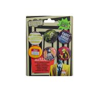 Cinereplicas Set Of 6 Beetlejuice Lenticular Badges - 3.9cm Diameter - Official License