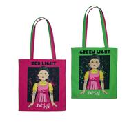 Cinereplicas Squid Game - Light Red, Light Green Tote Bag - 42 * 38cm - Officially Licensed, Red Light, Green Light