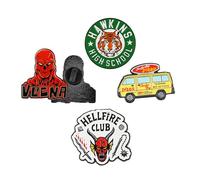 Cinereplicas Stranger Things - Set of 4 Stranger Things Season 1/2/3/4 Pin - 3cm - Official License