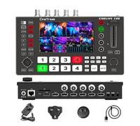 Cinetreak C2S HDMI & SDI 5.5'' Screen Multi-Format PTZ Control Video Switcher Mixer with REC, Playback, Micro Media,Vertical Livestream (NDI updatable)