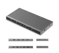 CineTreak CT-4 4K Video Capture Card - 4 HDMI Inputs, UVC Plug-and-Play, Simultaneous 4-Channel Capture, 10Gbps USB 3.2, Pro Audio Input, 100W PD Charging, for Streaming, Gaming, Video Production