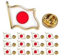 CINFAC 12/25/50 pcs Small metal Japanese flag lapel pin Japan flag pins for men Suit Jacket, S, Alloy Steel, no gemstone