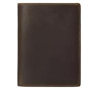 CINGHI LUSSO Leather Passport Wallet with RFID Blocking Passport Holder for Men Women Travel Wallet Passport Cover (Brown)