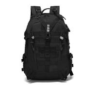 CINGHI LUSSO Military Backpack Mens 35L Backpack for Travelling Tactical Backpack Rucksack for Men School Bag Waterproof Backpack Survival Bag (Black)