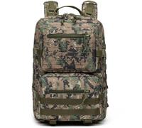 CINGHI LUSSO Military Tactical Backpack Mens 45L Rucksack for Men Military Backpack for Men Rucksack for Outdoor Sports Hiking Travel Camping (Green camouflage)