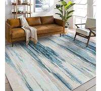 Cinknots Area Rugs Vintage Abstract Rug Home Modern Rugs Chic Ink Splash Soft Carpet Non-slip Carpets Area rug for Living room, Bedroom, Office and Indoor Decoration (Grey10, 200 x 250 cm)