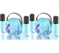 CINKOLA Kids Frozen toys Karaoke Machine 2 Microphones Princess Toys Mini Microphone 3 4 5 6 7 8 Year Old Girl Gifts for 3 4 5 6 7 8 Year Old Girls Birthday Presents Easter for Girls Kids (Pack of 2)