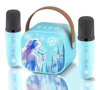 CINKOLA Kids Frozen toys Karaoke Machine 2 Microphones Princess Toys Mini Microphone 3 4 5 6 7 8 Year Old Girl Gifts for 3 4 5 6 7 8 Year Old Girls Birthday Presents Easter for Girls Kids