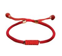 Cinnabar Bracelet with Six Words of Truth Female Red String High End Creativity