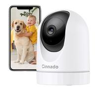Cinnado 2K Pet Camera, Indoor Camera, Dog Camera, 360° Home Security Cameras with APP Control, Motion Tracking, 2-Way Talk, Night Vision, TF Card/Cloud Storage, D1