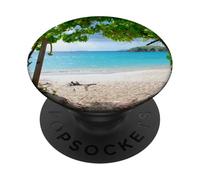 Cinnamon Bay Beach, St. John, U.S. Virgin Islands PopSockets Adhesive PopGrip