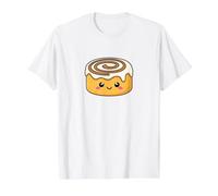 Cinnamon Bun Cute Value Graphic T-Shirt, Men, White, M