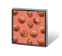 Cinnamon Bun Square Lapel Pin Brooch Badge | Novelty Square Brooch Pins Badge for Hat Clothing Jewelry Accessories