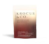 Cinnamon & Clove with Hand-Picked Greek Saffron | Luxury Herbal Tea | Natural Nootropic Saffron for Warmth, Focus & Inner Strength | Caffeine Free | 28 Tea Bags | Krocus & Co.