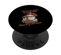CINNAMON GOALS SPANISH SOULS HELLO CHURROS Y CHOCOLATE PopSockets Adhesive PopGrip