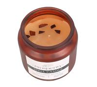 Cinnamon Infused Prosperity Spell Candle in Frosted Glass - Good Fortune Jar, Ideal for Candle Magic Rituals