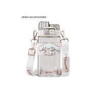 (Cinnamon) Kuromi 520ml Sanrio Square Water Bottle Sports Plastic Cup Childern Student