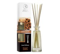 Cinnamon Reed Diffuser w/Natural Essential Cinnamon Oil 100ml - Fresh & Long Lasting Fragrance - Gift Set w/ 8 Bamboo Sticks - Best for Aromatherapy - Spa - Home - Office - Boutique