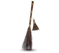 Cinnamon Scented Brooms Combo - 6" Mini Broom and 36" Large Broom - Halloween Decoration