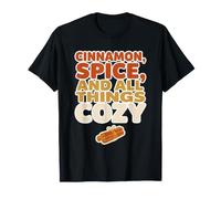 Cinnamon Spice All Things Cozy Fall Vibes Autumn Quote T-Shirt