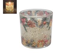 Cinnamon Spice - Spiced Vanilla & Cinnamon Scented Light Up LED Christmas Candle