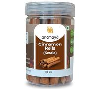 Cinnamon Stick for Cooking | Cinnamon Roll | 11 to 12 CM Length | 100 gms Jar | From Kerala India by Anamaya Spices