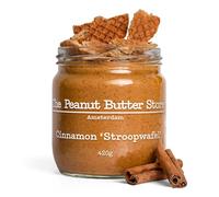 Cinnamon Stroopwafel Peanut Butter - Dutch Caramel Waffle Spread with Real Stroopwafel Pieces & Cassia Cinnamon - Handmade, No Palm Oil, Low Salt - 4 x 380g
