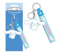 Cinnamoroll (Tasty Treat) Double Keychain, Official Licensed Character Keychain, Metal Keyring Accessory, Bag Charm, Collectible Gift For Fans, Keys, Backpack, Travel Use