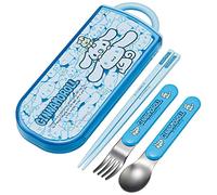 Cinnamoroll Utensil Set - Includes Reusable Fork, Spoon, Chopsticks and Carrying Case - Authentic Japanese Design - Durable, Dishwasher Safe- Friends