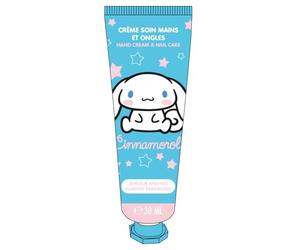Cinnamorrol Vegan Hand & Nail Cream - Almond Scent, Hydrating Moisturizer with Shea Butter & Macadamia Oil, Fast-Absorbing, Non-Greasy, Dermatologically Tested, 30ml - For Kids & Adults