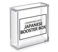 Cinnvoice 1 Pcs Acrylic Magnetic Case Compatible with TCG Booster Box Protective Case Stackable 4mm Thick Magnetic Closure Box Gifts for Collectors, Cards Not Included (Japanese Booster)