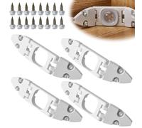 Cinnvoice 4 Pcs Gable Light Clips Compatible with Govee H706 with Screws Compatible with Govee Pro Permanent Outdoor Lights with a Variety of Roof Pitches Cable Management (White)