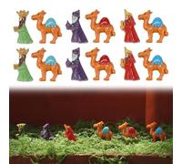 Cinnvoice 60 Pcs Christmas Nativity Sets for Crafts Mini Nativity Scene Resin Figurines Jesus Crafts Tiny Religious Christ Savior Decor for Xmas DIY Craft Embellishment Decoration(Wise Men)