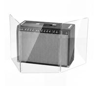 Cinnvoice Guitar Amp Isolation Panel - 3-Panel Transparent Acrylic Sound Barrier for Guitar, Drum & Recording, Foldable Portable Amp Screen with Pre-Installed Hinges for Studio & Live Use