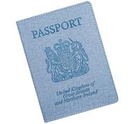 Cinocratic RFID Blocking Passport Holder Cover & Travel Wallet - PU Leather Organiser for Credit Cards, Boarding Pass and ID Cards | Travel Accessories for Men&Women (Blue)