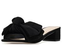 Cinq à Sept Faith Suede Slides, Black, 4 UK