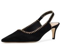 Cinq à Sept Sylvie Women's Suede Slingback Pumps, Black, 8.5 UK
