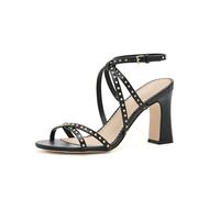 Cinq à Sept Women's Blair Studded Metallic Heels, Black, 4.5 UK