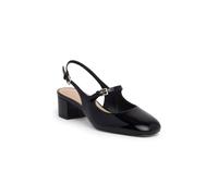 Cinq à Sept Womens Diana Patent Slingback Block Heel, Black, 4.5 UK