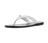 Cinq à Sept Women's Jessica Leather Sandals, White/Black, 5.5 UK