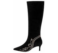 Cinq à Sept Women's Knee High Boot, Black/Brown Sugar, 7.5 UK