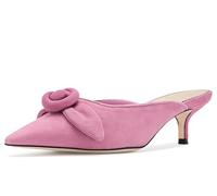 Cinq à Sept Women's Layla Suede Kitten Heel Mule, Smoky Lilac, 3 UK