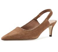 Cinq à Sept Women's Sylvie Suede Slingback Pump, Toffee, 5 UK