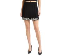 Cinq à Sept Womens Tumbling Flowers Adona Skirt, Black, 6