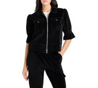 Cinq à Sept womens Velour Holly Jacket, Black, XXS
