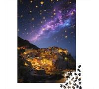 Cinque Terre 1000 Pieces Adult Jigsaw Puzzles Italy's Beauty Jigsaws Challenging Game Family Challenging Educational Games Home Decoration for Home Decoration Gifts 1000pcs (75x50cm)