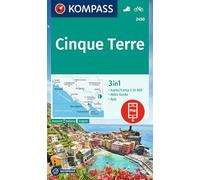Cinque Terre 35T WK 2450: 3-in-1 hiking map, with activity guide including map for offline use in the KOMPASS app