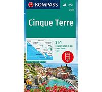 Cinque Terre D/I + Aktiv Guide (2450): 3in1 Wanderkarte, mit Aktiv Guide inklusive Karte zur offline Verwendung in der KOMPASS-App. Fahrradfahren.