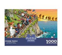 《Cinque Terre Cliff Path Slip》 Wooden Jigsaw Puzzle Waterproof 1000 Piece Puzzles for Adults Fun Challenging Games